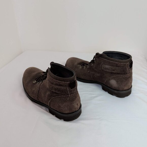 Clarks Collection Men's Darian Heath Dark Brown Suede Leather Lace-Up Boots - Picture 3 of 8